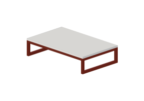 3D Tisch - Tisch rechteckig - Sierra - Brasilidades - 29935CB
