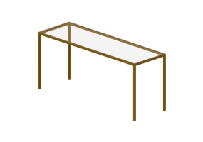 Mesas 3D - Mesa rectangular - Sierra - Brasilidades - 29911G