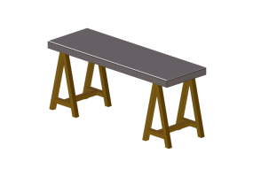 Mesas 3D - Mesa rectangular - Sierra - Brasilidades - 29921G/EP