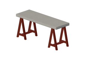 3D Tables - Rectangular table - Sierra - Brasilidades - 29922CB 29921G/RE