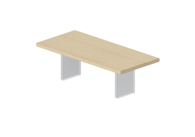 3D Tables - Plexiglass and wood table - Sierra - 1600
