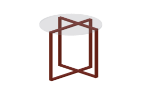 3D Tables - Table with round top - Sierra - 1555_CB