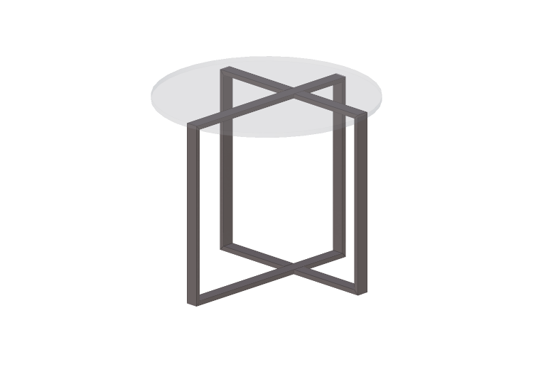Tavoli 3D - Tavolo con piano circolare - Sierra - 1555_I -... Tavoli 3D - Tavolo con piano circolare - Sierra - 1555_I -...