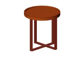 Mesas 3D - Mesa com superf&iacute;cie circular - Sierra - 1558_CB