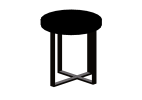 3D Tables - Table with round top - Sierra - 1558_O