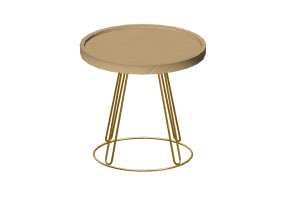 Mesas 3D - Mesa com superf&iacute;cie circular - Sierra - 1560_G