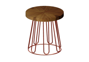 Mesas 3D - Mesa com superf&iacute;cie circular - Sierra - 1564_CB