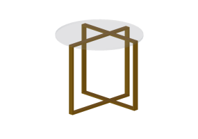 3D Tables - Table with round top - Sierra - 1555_G