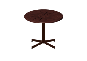 Mesas 3D - Mesa circular de dimensiones &Oslash;80x65 cm - Sierra - 22824C