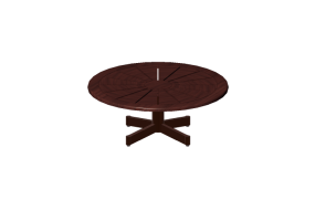 3D Tisch - Tisch rund Gr&ouml;&szlig;e &Oslash;130x50 cm - Sierra - 22832C
