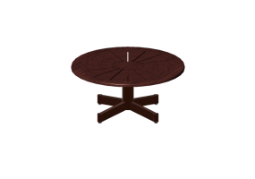 Mesas 3D - Mesa circular de tamanho &Oslash;110x50 cm - Sierra - 22831C