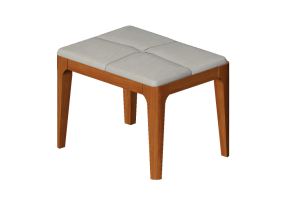 Chaises 3D - Tabouret en tissu - Sierra - 26743