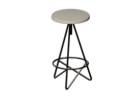 Sillas 3D - Taburete de acero - Sierra - 26936