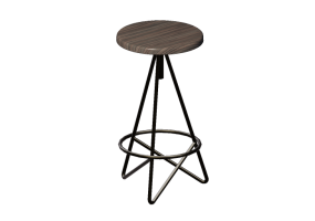 3D Chairs - Steel Stool - Sierra - 26935