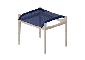 Chaises 3D - Tabouret en tissu - Sierra - Pi&egrave;