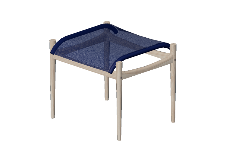 Chaises 3D - Tabouret en tissu - Sierra - Piè - Sierra Chaises 3D - Tabouret en tissu - Sierra - Piè - Sierra