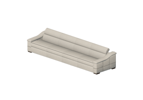 3D Sessel und Sofas - Sofa vier-Sitzer - Sierra - 1684