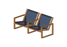Sof&aacute;s 3D - Sof&aacute; com dois assentos - Sierra - 22802