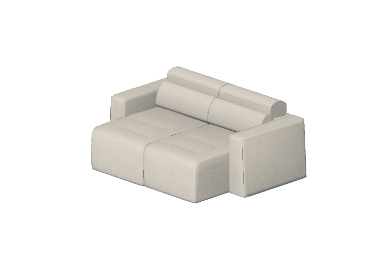 Poltronas y Sofás 3D - Sofá cama dos plazas - Sierra -... Poltronas y Sofás 3D - Sofá cama dos plazas - Sierra -...
