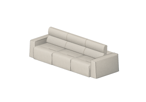 Sof&aacute;s 3D - Sof&aacute; tr&ecirc;s assentos - Sierra - 29012