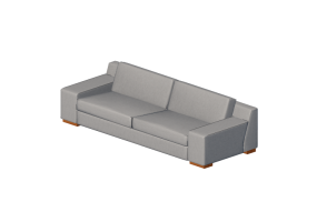 Chairs and Sofas 3D - Three seater sofa - Sierra - 25980/3