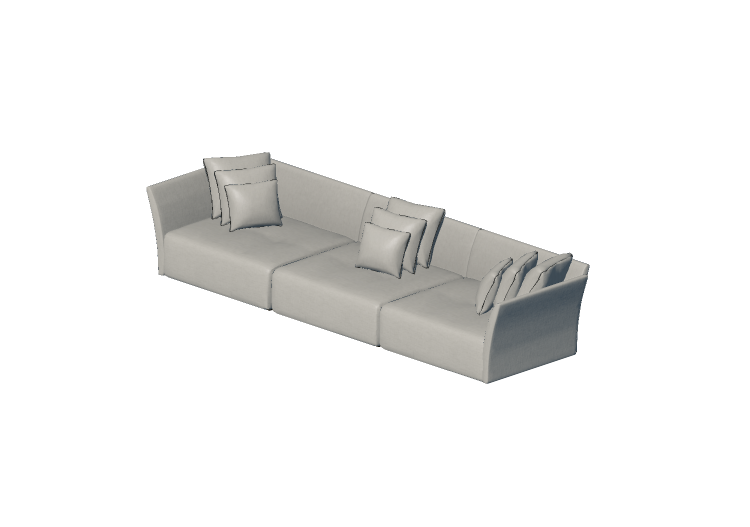 Divani 3D - Divano tre posti - Sierra - 25984/3 - Sierra Divani 3D - Divano tre posti - Sierra - 25984/3 - Sierra