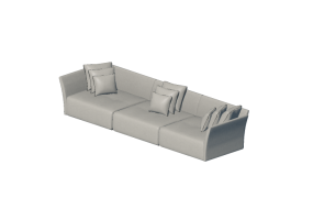 Chairs and Sofas 3D - Three seater sofa - Sierra - 25984/3