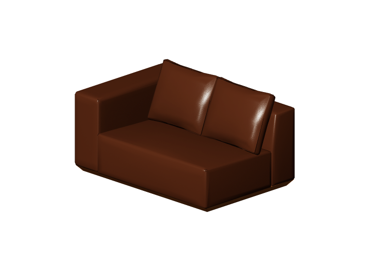 Chairs and Sofas 3D - Two seater sofa - Sierra - 29004/2E -... Chairs and Sofas 3D - Two seater sofa - Sierra - 29004/2E -...