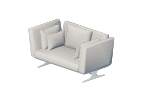 3D Sessel und Sofas - Sofa zwei-Sitzer - Sierra - 29007/2