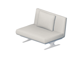 3D Sessel und Sofas - Sofa zwei-Sitzer - Sierra - 29007/2SB