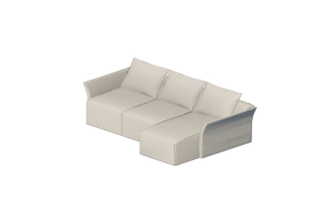 Chairs and Sofas 3D - Three seater sofa - Sierra - 26705/3