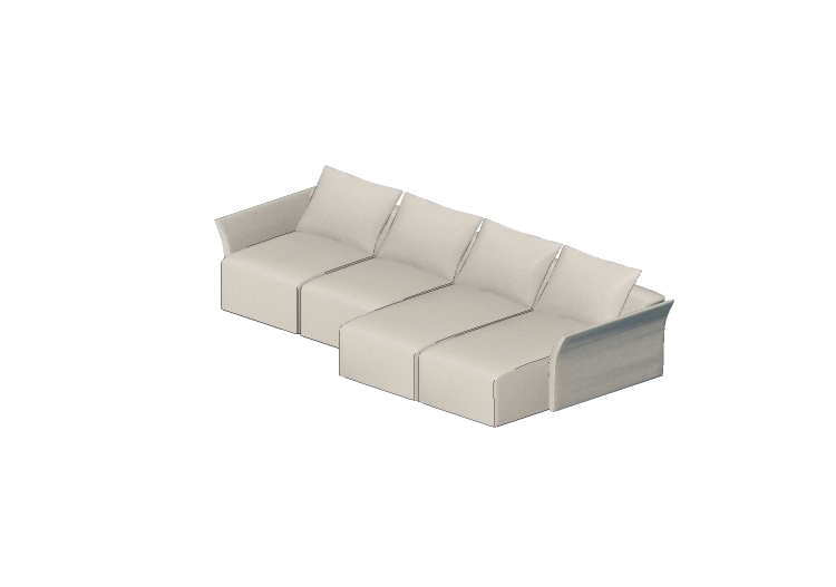 Sofás 3D - Sofá quatro assentos - Sierra - 26705/4 - Sierra Sofás 3D - Sofá quatro assentos - Sierra - 26705/4 - Sierra