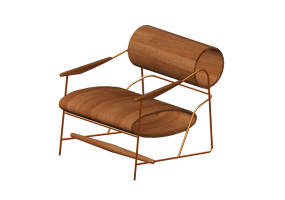3D Sessel und Sofas - Sessel aus Holz - Sierra - Jozzia