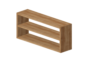 3D B&uuml;cherregal und Beh&auml;lter - Regal mit F&auml;chern - Sierra - Brasilidades - 29222N