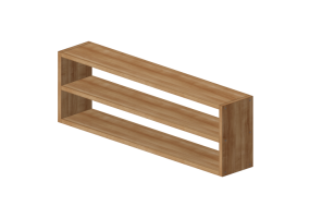 Librer&iacute;as y Contenedores 3D - Estanter&iacute;a con mensulas - Sierra - Brasilidades - 29223N