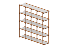 Librerie 3D - Scaffale componibile - Sierra - 26776VC
