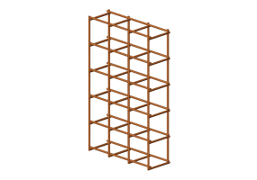 Biblioth&egrave;que 3D - &Eacute;tag&egrave;re modulaire - Sierra - 26777