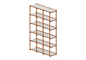 Estantes 3D - Estante modular - Sierra - 26777C