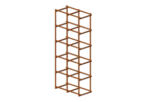 3D Bookshelves and Containers - Modular Cabinet - Sierra - 26778