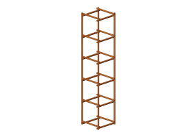 Biblioth&egrave;que 3D - &Eacute;tag&egrave;re modulaire - Sierra - 26778