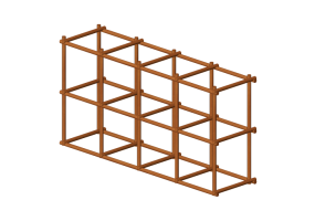 Librerie 3D - Scaffale componibile - Sierra - 26782V