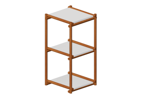 Biblioth&egrave;que 3D - &Eacute;tag&egrave;re modulaire - Sierra - 26788C