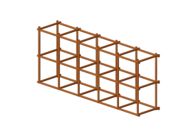 Librerie 3D - Scaffale componibile - Sierra - 26778V