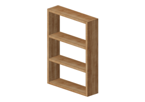 3D Bücherregal und Behälter - Bücherregal - Sierra - 29234