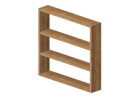 3D Bookshelves and Containers - Bookshelf - Sierra - 29235