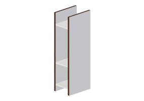 3D B&uuml;cherregal und Beh&auml;lter - Beh&auml;lter - Sierra - 26685