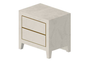 Lits 3D - Table de nuit en cuir - Sierra - Cosmopolita