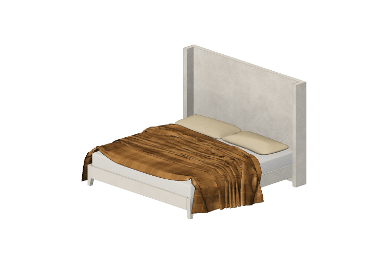 Beds and Side Cabinets 3D - Double bede - Sierra -... Beds and Side Cabinets 3D - Double bede - Sierra -...