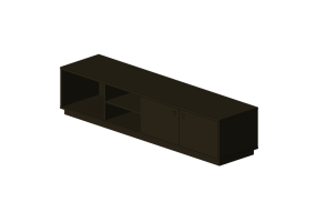 Wardrobes and Cabinets 3D - Wood cabinet - Sierra - 26763