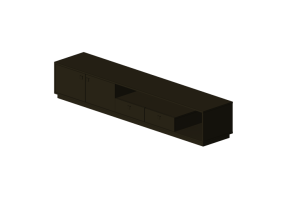 Armoires 3D - commode en bois - Sierra - 26764